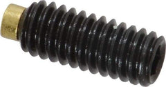 Made in USA - 5/16-18 UNC, 3/4" Length of Thread, Soft Tip Point Set Screw - Grade 8 Alloy Steel - Industrial Tool & Supply
