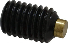 Made in USA - 1/2-13 UNC, 3/4" Length of Thread, Soft Tip Point Set Screw - Grade 8 Alloy Steel - Industrial Tool & Supply