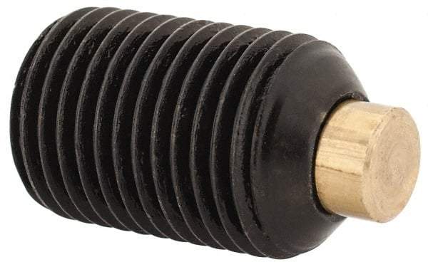 Made in USA - 1/2-20 UNF, 3/4" Length of Thread, Soft Tip Point Set Screw - Grade 8 Alloy Steel - Industrial Tool & Supply