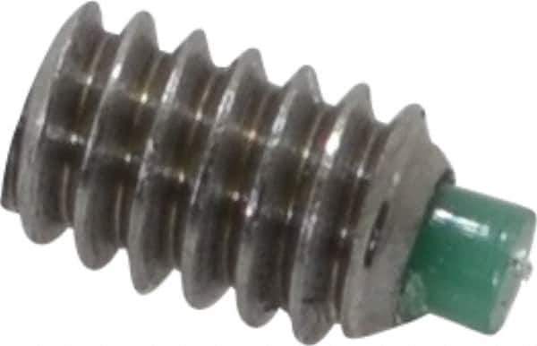 Made in USA - #2-56 UNC, 1/8" Length of Thread, Soft Tip Point Set Screw - Grade 18-8 Stainless Steel - Industrial Tool & Supply