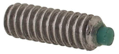 Made in USA - #2-56 UNC, 1/4" Length of Thread, Soft Tip Point Set Screw - Grade 18-8 Stainless Steel - Industrial Tool & Supply