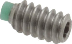Made in USA - #4-40 UNC, 3/16" Length of Thread, Soft Tip Point Set Screw - Grade 18-8 Stainless Steel - Industrial Tool & Supply