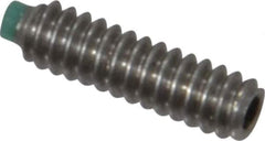 Made in USA - #4-40 UNC, 3/8" Length of Thread, Soft Tip Point Set Screw - Grade 18-8 Stainless Steel - Industrial Tool & Supply