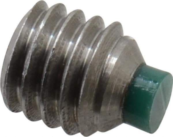 Made in USA - #10-32 UNF, 3/16" Length of Thread, Soft Tip Point Set Screw - Grade 18-8 Stainless Steel - Industrial Tool & Supply
