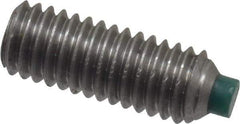 Made in USA - #10-32 UNF, 1/2" Length of Thread, Soft Tip Point Set Screw - Grade 18-8 Stainless Steel - Industrial Tool & Supply