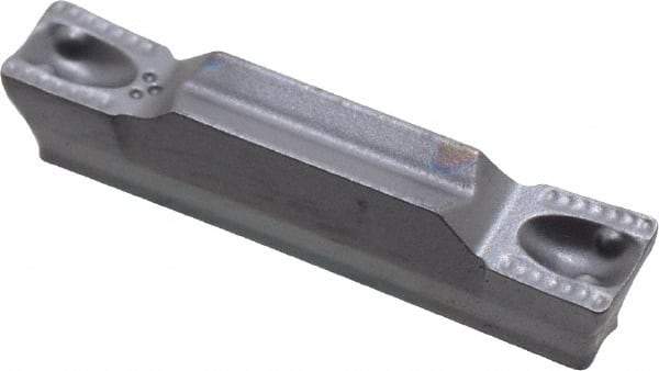 Iscar - 3003GRIP Y Grade IC908, 3mm Cutting Width Carbide Grooving Insert - 1.8mm Max Depth of Cut, Neutral, 0.3mm Corner Radius, TiAlN Finish - Industrial Tool & Supply
