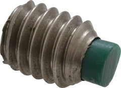 Made in USA - 5/16-18 UNC, 3/8" Length of Thread, Soft Tip Point Set Screw - Grade 18-8 Stainless Steel - Industrial Tool & Supply