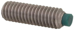 Made in USA - 5/16-18 UNC, 1" Length of Thread, Soft Tip Point Set Screw - Grade 18-8 Stainless Steel - Industrial Tool & Supply