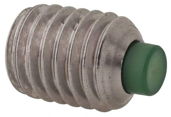 Made in USA - 1/2-13 UNC, 5/8" Length of Thread, Soft Tip Point Set Screw - Grade 18-8 Stainless Steel - Industrial Tool & Supply