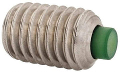 Made in USA - 1/2-13 UNC, 3/4" Length of Thread, Soft Tip Point Set Screw - Grade 18-8 Stainless Steel - Industrial Tool & Supply