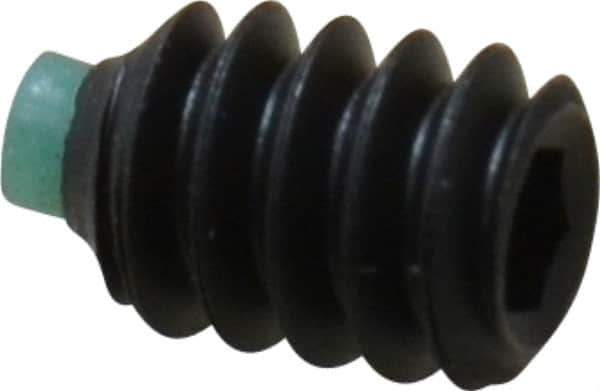 Made in USA - #6-32 UNC, 3/16" Length of Thread, Soft Tip Point Set Screw - Grade 8 Alloy Steel - Industrial Tool & Supply