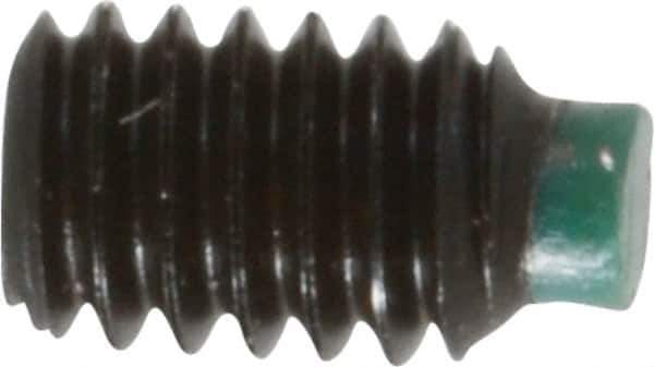 Made in USA - #8-32 UNC, 1/4" Length of Thread, Soft Tip Point Set Screw - Grade 8 Alloy Steel - Industrial Tool & Supply