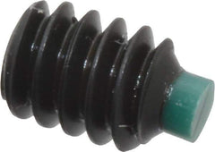 Made in USA - #10-24 UNC, 1/4" Length of Thread, Soft Tip Point Set Screw - Grade 8 Alloy Steel - Industrial Tool & Supply