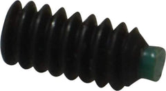 Made in USA - #10-24 UNC, 3/8" Length of Thread, Soft Tip Point Set Screw - Grade 8 Alloy Steel - Industrial Tool & Supply