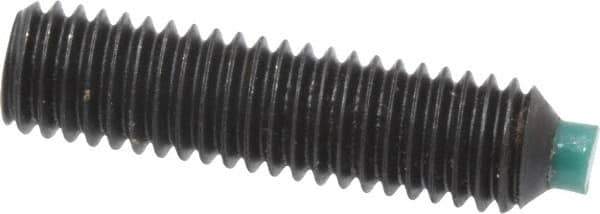 Made in USA - #10-32 UNF, 3/4" Length of Thread, Soft Tip Point Set Screw - Grade 8 Alloy Steel - Industrial Tool & Supply