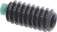 Made in USA - 1/4-20 UNC, 1/2" Length of Thread, Soft Tip Point Set Screw - Grade 8 Alloy Steel - Industrial Tool & Supply