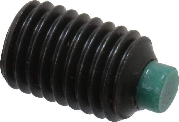Made in USA - 1/4-28 UNF, 3/8" Length of Thread, Soft Tip Point Set Screw - Grade 8 Alloy Steel - Industrial Tool & Supply
