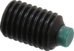 Made in USA - 1/4-28 UNF, 3/8" Length of Thread, Soft Tip Point Set Screw - Grade 8 Alloy Steel - Industrial Tool & Supply