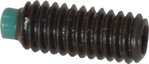 Made in USA - 5/16-18 UNC, 3/4" Length of Thread, Soft Tip Point Set Screw - Grade 8 Alloy Steel - Industrial Tool & Supply