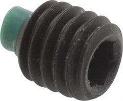Made in USA - 3/8-16 UNC, 3/8" Length of Thread, Soft Tip Point Set Screw - Grade 8 Alloy Steel - Industrial Tool & Supply