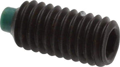 Made in USA - 3/8-16 UNC, 3/4" Length of Thread, Soft Tip Point Set Screw - Grade 8 Alloy Steel - Industrial Tool & Supply