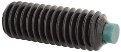 Made in USA - 3/8-16 UNC, 1" Length of Thread, Soft Tip Point Set Screw - Grade 8 Alloy Steel - Industrial Tool & Supply