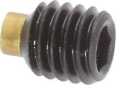 Made in USA - M6, 6mm Length of Thread, Soft Tip Point Set Screw - Grade 8 Alloy Steel - Industrial Tool & Supply