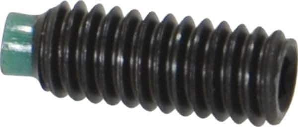 Made in USA - M4, 10mm Length of Thread, Soft Tip Point Set Screw - Grade 8 Alloy Steel - Industrial Tool & Supply