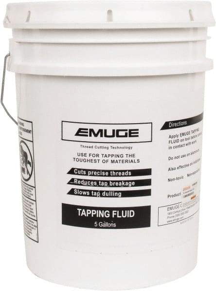 Emuge - 5 Gal Can Tapping Fluid - Synthetic - Industrial Tool & Supply