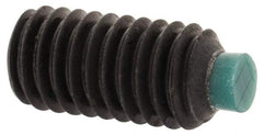 Made in USA - M6, 12mm Length of Thread, Soft Tip Point Set Screw - Grade 8 Alloy Steel - Industrial Tool & Supply