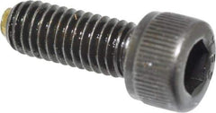 Made in USA - #10-32 UNF Hex Socket Drive, Socket Cap Screw - Alloy Steel, Black Oxide Finish, Fully Threaded, 1/2" Length Under Head - Industrial Tool & Supply