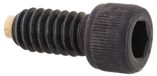 Made in USA - 1/4-20 UNC Hex Socket Drive, Socket Cap Screw - Alloy Steel, Black Oxide Finish, Fully Threaded, 1/2" Length Under Head - Industrial Tool & Supply