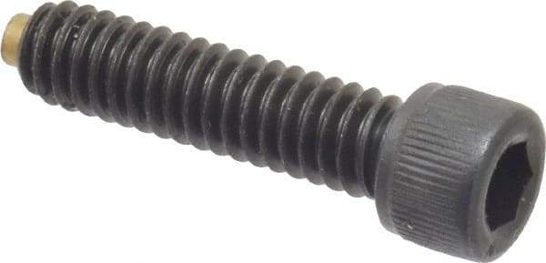 Made in USA - 1/4-20 UNC Hex Socket Drive, Socket Cap Screw - Alloy Steel, Black Oxide Finish, Fully Threaded, 1" Length Under Head - Industrial Tool & Supply