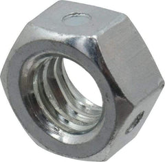 Value Collection - 5/16-18 UNC Grade 2 Two Way Lock Nut with Distorted Thread - 1/2" Width Across Flats, 17/64" High, Zinc-Plated Finish - Industrial Tool & Supply