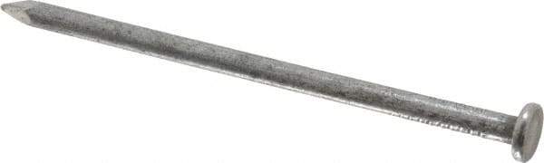 Value Collection - 20D, 6 Gauge, 4" OAL Common Nails - Ring Shank, Grade 2 Steel, Bright Finish - Industrial Tool & Supply