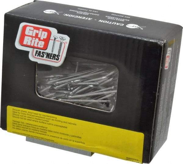 Value Collection - 4D, 15 Gauge, 1-1/2" OAL Finishing Nails - Smooth Shank, Grade 2 Steel, Bright Finish - Industrial Tool & Supply