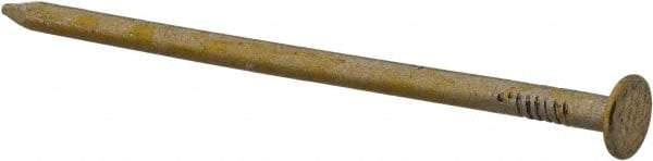 Value Collection - 12D, 10 Gauge, 3-1/4" OAL Sinker Nails - Smooth Shank, Grade 2 Steel, Cement Coated Finish - Industrial Tool & Supply
