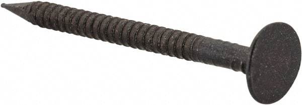 Value Collection - 13 Gauge, 1-3/8" OAL Common Nails - Annular Thread Shank, Grade 2 Steel, Blued Finish - Industrial Tool & Supply