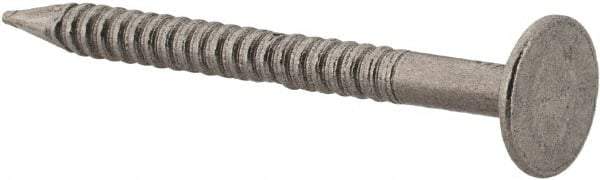 Value Collection - 13 Gauge, 1-1/4" OAL Underlayment Nails - Annular Thread Shank, Grade 2 Steel, Uncoated - Industrial Tool & Supply