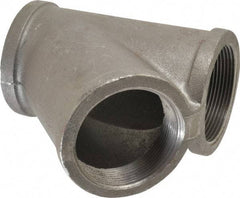 Made in USA - Size 3", Class 150, Malleable Iron Black Pipe 45° Lateral Y-Branch - 300 psi, Threaded End Connection - Industrial Tool & Supply