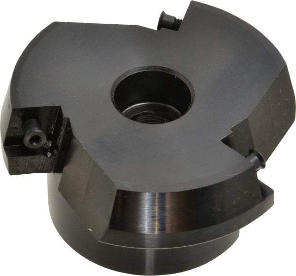 Cutting Tool Technologies - 3" Cut Diam, 1" Arbor Hole, 0.45" Max Depth of Cut, 15° Indexable Chamfer & Angle Face Mill - 3 Inserts, CNMA 432 Insert, 3 Flutes, Series SCNM - Industrial Tool & Supply