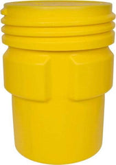 Eagle - 95 Gallon Closure Capacity, Screw On Closure, Yellow Overpack - 55 Gallon Container, Polyethylene, 660 Lb. Capacity, UN 1H2/X300/S Listing - Industrial Tool & Supply