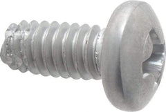 Value Collection - #8-32 UNC Thread, 3/8" Length Under Head, #2 Phillips Drive Stainless Steel Thread Cutting Screw - Pan Head, Grade 410, Point Type F - Industrial Tool & Supply