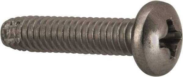 Value Collection - #8-32 UNC Thread, 3/4" Length Under Head, #2 Phillips Drive Stainless Steel Thread Cutting Screw - Pan Head, Grade 410, Point Type F - Industrial Tool & Supply