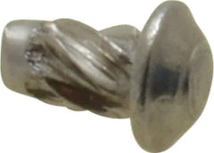Value Collection - #0 Round Head Sheet Metal Screw - Stainless Steel, 1/8" Length Under Head, ASME B18.6.3 & ASME B18.6.4, Grade 18-8 - Industrial Tool & Supply