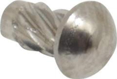Value Collection - #2 Round Head Sheet Metal Screw - Stainless Steel, 3/16" Length Under Head, ASME B18.6.3 & ASME B18.6.4, Grade 18-8 - Industrial Tool & Supply