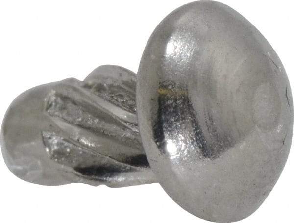 Value Collection - #4 Round Head Sheet Metal Screw - Stainless Steel, 3/16" Length Under Head, ASME B18.6.3 & ASME B18.6.4, Grade 18-8 - Industrial Tool & Supply