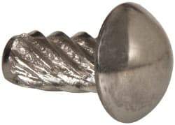 Value Collection - #4 Round Head Sheet Metal Screw - Stainless Steel, 1/4" Length Under Head, ASME B18.6.3 & ASME B18.6.4, Grade 18-8 - Industrial Tool & Supply