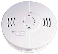 Kidde - 5-3/4 Inch Diameter, Smoke and Carbon Monoxide Alarm - 85 dB Decibel Rating, AA Battery Included, Indicating Light, Tamper Resistant - Industrial Tool & Supply