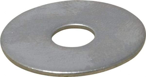 Value Collection - 1/4" Screw, Grade 18-8 Stainless Steel Fender Flat Washer - 9/32" ID x 1" OD, 0.05" Thick - Industrial Tool & Supply
